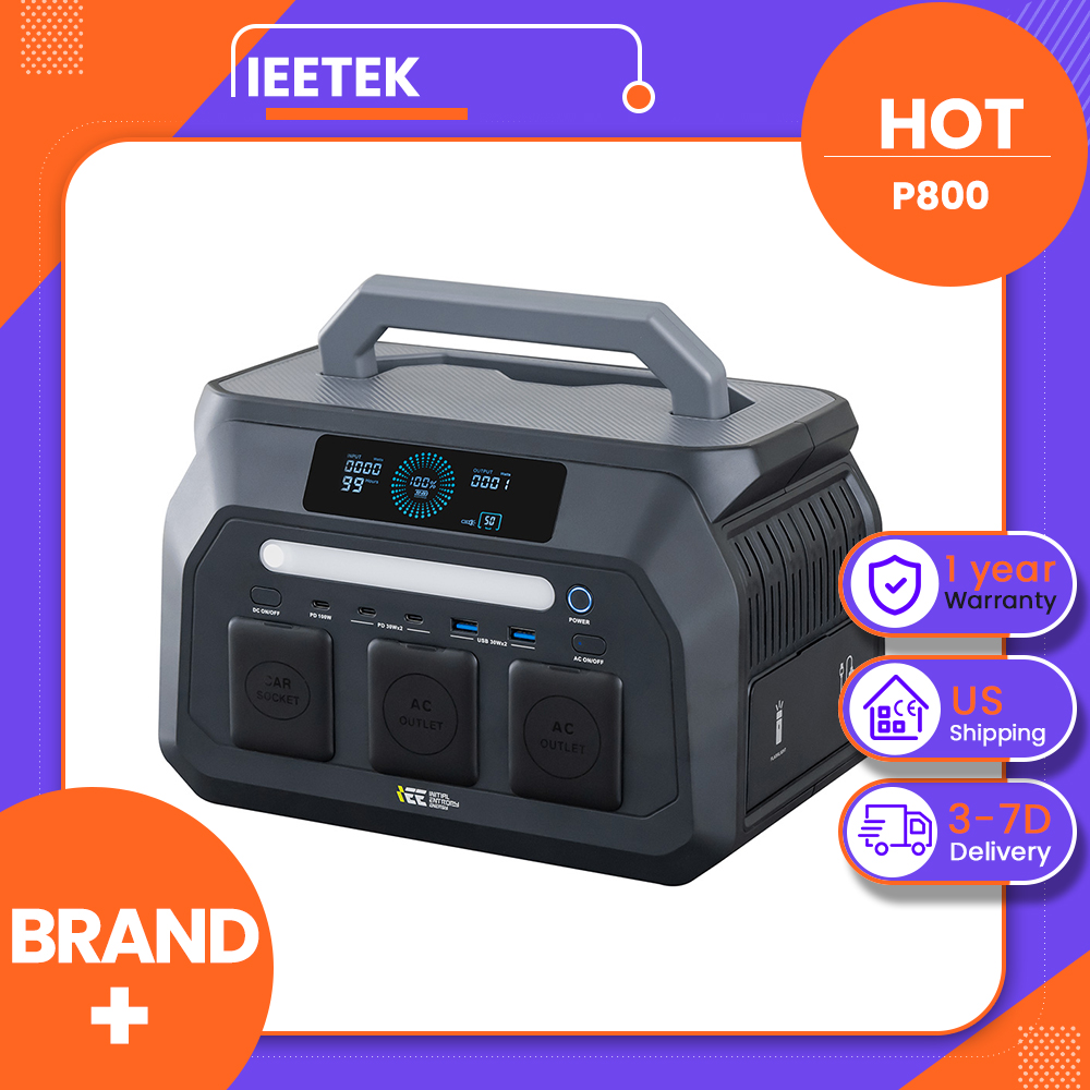 محطة طاقة محمولة IEEtek P800 ب - مراجعة Ac Outdoor Power وسعره