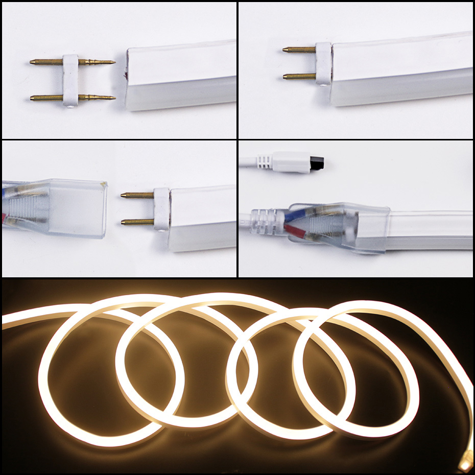LED النيون قطاع 220 فولت 2835  - مراجعة Outdoor Power Strip Weatherproof وسعره