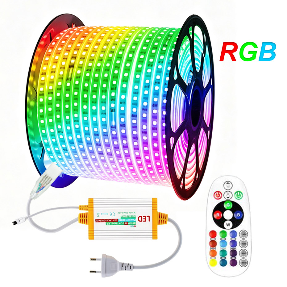 شريط إضاءة LED RGB بطول 1-50 م - مراجعة Outdoor Power Strip Weatherproof وسعره